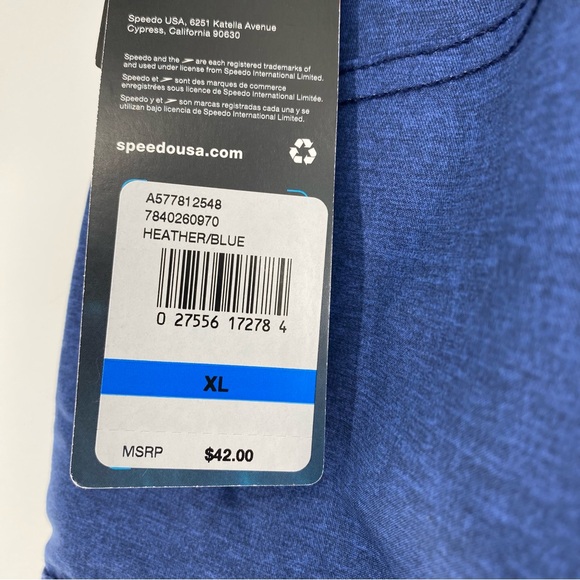 Speedo Men's Swim Trunk Knee Length Marina Volley Loose Fit XL - Picture 11 of 14